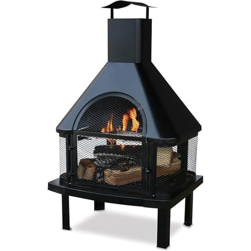 Endless Summer, Wood Burning Outdoor Fire House with Chimney