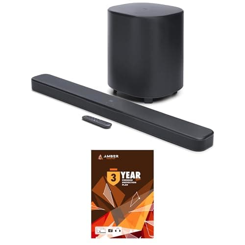 JBL BAR-500-MK2 Dolby Atmos Soundbar with a 10" Wireless Subwoofer and 3 Year Amber Protection Plan (2025)