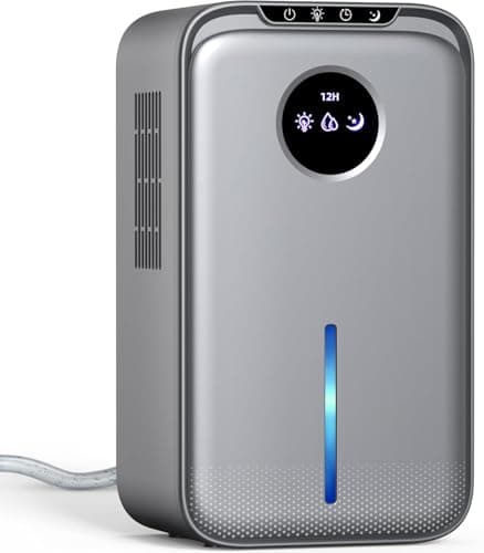 Dehumidifier(88.0OZ) for Home With Drain Hose Timer(8-12-24H) Quiet Portable Small Dehumidifier with Auto Shut Off for Bedroom Bathroom Basement Kitchen RV Closet(1000Sq.ft)