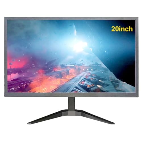 YOTETION 20 inch HD (1600 x 900) Monitor, 75Hz Refresh Rate, HDMI x1 Small Thin Monitor for laptops, Computers and desktops,LED Display, VGA/HDMI Connection.VESA:75 * 75MM (Without Audio)