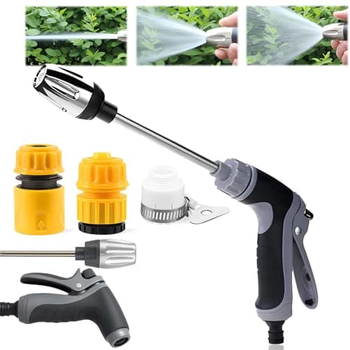 Waterblitz Pressure Washer,2025 New Waterblitz High Pressure Water Washer,Water Blitz Hose Nozzle,with 360° Rotating for Three Spray Modes (Water Gun + Connector*2)