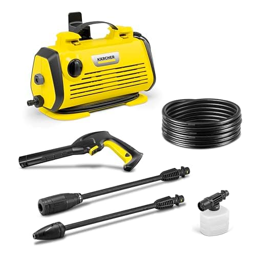 Kärcher Pressure Washer K 3 Horizontal FJ, Vario Power Spray Wand, Dirt Blaster, Foam Cannon -for Cars, Decks, Driveways, Siding, Patios, max. 2100 PSI 1.45 max. GPM