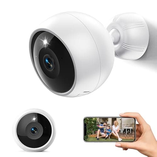 JMCAMDM Security Cameras Wireless Outdoor,2K Recharge Battery WiFi Cameras for Home Security,AI Motion Detection,Easy-Install Smart Home Cam,MagivPix Night Vision,Local SD/Cloud Storage