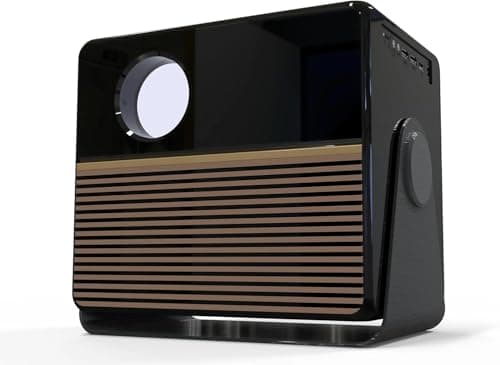 RCA 1080P Smart Streaming Mini Projector intended for Roku Express Streaming Device (included), 250 ANSI Lumens, HDMI, Wi-Fi & Bluetooth, Projects 36 - 200 inches - RPJ227 (Renewed).