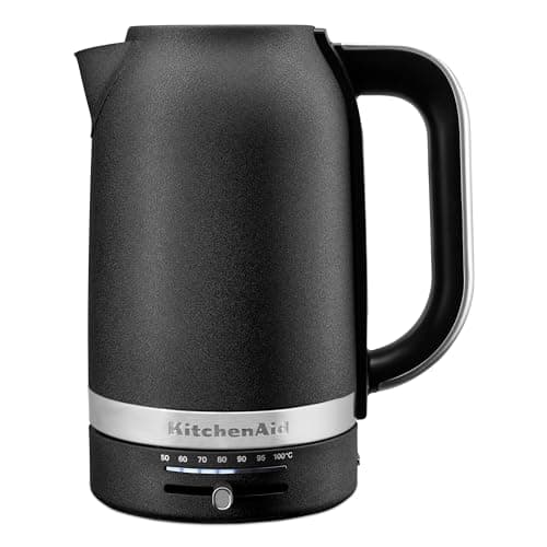 KitchenAid 1.7L Electric Kettle w/Temp Control KEK1701, Cast Iron Black