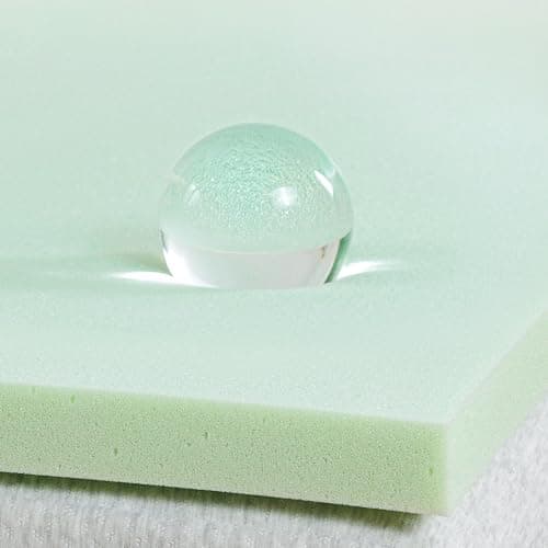 ZINUS 1.5 Inch Green Tea Memory Foam Mattress Topper, Pressure-Relieving Layers, CertiPUR-US Certified, Queen
