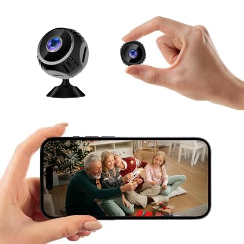 OFFABC Hidden Camera,Mini Spy Camera, Nanny cam Hidden Camera, Magnetic Miniguard Cam, Night Vision AI Motion Detection Alerts for Home Security