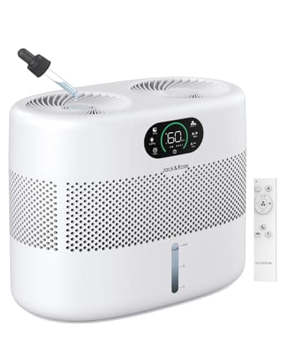Reuseable Wick Evaporative Humidifier for Bedroom Quiet Healthy Baby Humidifier, No White Dust, Evaporative Humidifier Large Room 800ml/h 3 Speeds, 2