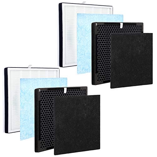 Flintar 2-Pack of Premium H13 Grade Replacement Filter Set, Compatible with RENPHO Air Purifier RP-AP001, RP-AP001S, and RP-AP002, Part # RP-AP001