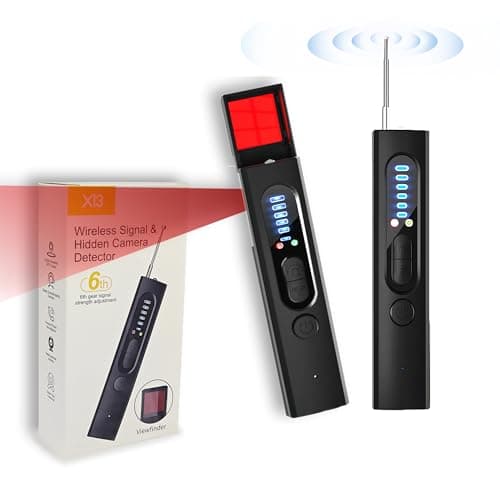 Eastfatkun Hidden Camera Detectors, Anti-Spy Detector, Hidden Device GPS Detector, Camera Detector, Bug Detector, Privacy Protector, Signal Scanner for Hotels Office Home Travel, 5 Levels Sensitivity