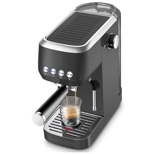 CASABREWS 3700 Essential Espresso Machine 20 Bar, Professional Espresso Coffee Machine with Steam Milk Frother, Coffee Maker Cappuccino Latte Machine with 43.9oz Removable Water Tank, Black