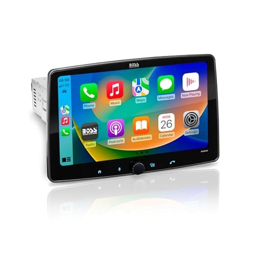 BOSS Audio Systems BCPA9 Single DIN Car Stereo Wireless Apple CarPlay, Android Auto, 9 Inch Touchscreen, Bluetooth, AM/FM Radio Receiver