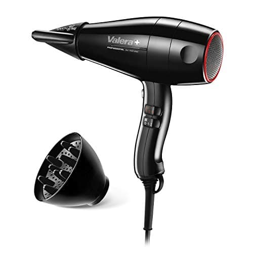 Valera, Swiss Silent Jet Light 7500, Professional Hairdryer, Ionic Hairdryer with Powerful PM Pro Motor, 6 Temperature and Airflow Settings, Flexible Anti-Twisting Cable, 1600 W, Black