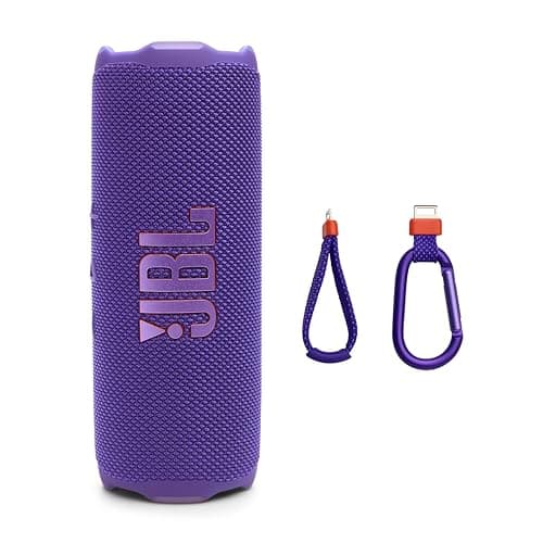 JBL Flip 7 - Portable Waterproof and Drop-Proof Speaker, Bold JBL Pro Sound with AI Boost, 16Hrs of Playtime, and PushLock System with Interchangeable Accessories (Purple)