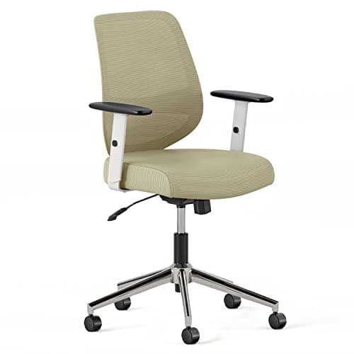 Branch Daily Chair - Computer Office Chair with Swivel, Lumbar Rest, and Adjustable Armrests - Sustainable, Stylish Mesh, & Adjustable Armrests - Comfortable Seating for Improved Posture - Green