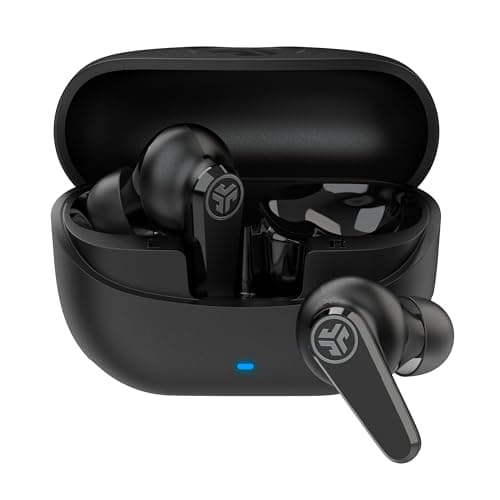 JLab Go Pods ANC True Wireless Bluetooth Earbuds & Charging Case, Hybrid Active Noise canceling + Be Aware for Safe Listening, 26+ Hours Total Playtime, Clear Calls, Custom Sound via App, Black