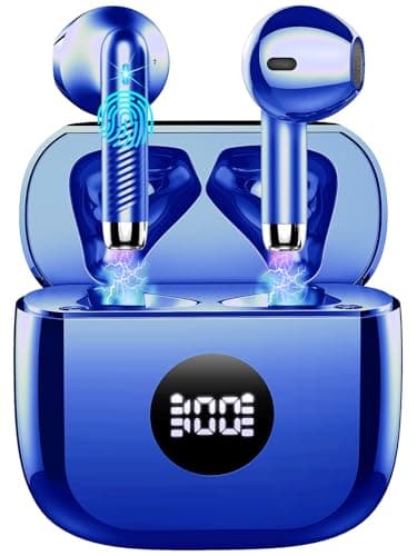 Jxrev Wireless Earbuds, Bluetooth 5.4 Earbuds Stereo Bass, Ear Buds for Android iOS