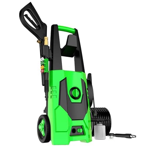 AgiiMan Electric Pressure Washer - 5100PSI Max 3.4GPM Power Washer with 35FT Power Cord, 20FT Hose, Soap Tank, High Pressure Washer Electric Powerd Car Cleaning for Garden, Patios, Yard