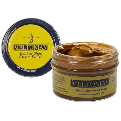Meltonian Cream Shoe Polish - Boot Polish, Leather Shoe Polish Oil Based with Beeswax - Restores & Protects, 60+ Colors, Camel