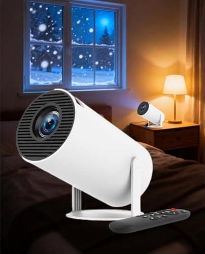 Fantasy Scene Projector, Fantasy Projector for Bedroom with Wifi Bluetooth, 4K Mini Smart Portable Projector, 180° Rotatable Auto Keystone, Book Projector for Movies, Gaming, Travel (1 PCS)