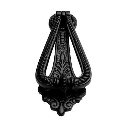 Renovators Supply Manufacturingᵀᴹ Heavy Ornamental DesignDoor Knocker – Cast Iron Construction, RSF Finish, 7 Inch Long with Mounting Hardware