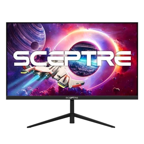 Sceptre New 27-inch Gaming Monitor 165Hz 144Hz 1ms AMD FreeSync Premium HDMI DisplayPort Build-in Speakers, 99% sRGB Machine Black 2025 (E275B-FWD168 Series)