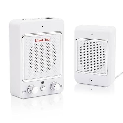 LiwCho Window Speaker Intercom System,Wired Dual-Way Window Counter Intercom, High Power Speaker for Store,Business,Catering.