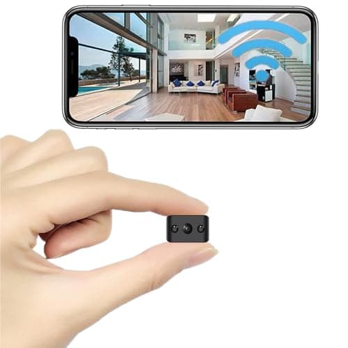 Mini Wireless Camera WIFI Security Camara Smallest 1296P HD Home Indoor Outdoor Cameras Room Dog Pet Cams, Nanny Cam, 118 Angle Night Vision Tiny House Room Door Cam for Home,Can No Need WiFi Camera