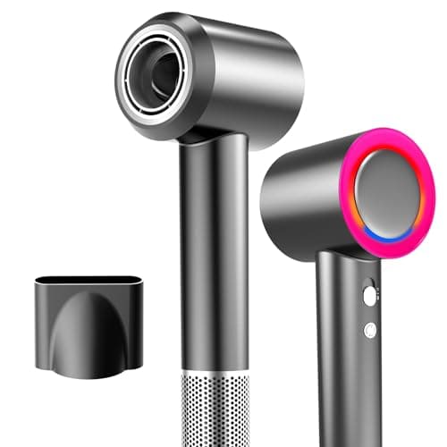 Hair Dryer, Blow Dryer with Diffuser,1800W High Speed Drying Low Noise Hair Ionic Hairdryer for Home Salon Travel