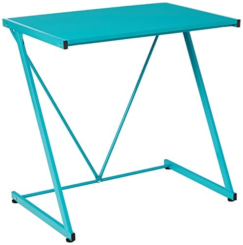Urban Lifestyle Z-Shaped Student Desk, Aqua