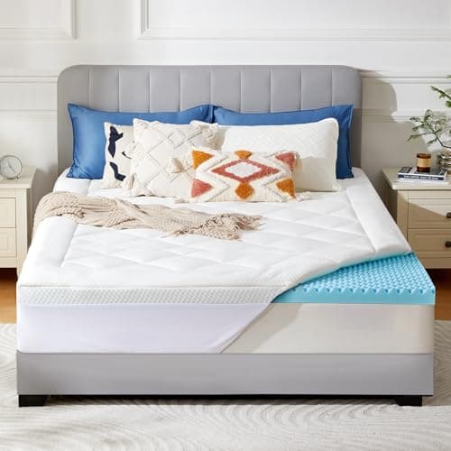 PERLECARE 3 Inch Ultra Soft King Mattress Topper, Plush Support for Pressure Relief, 2 Inch Cooling Gel Memory Foam Plus 1 Inch Pillow Top Cover, CertiPUR-US Certified, PCMT11W-K3