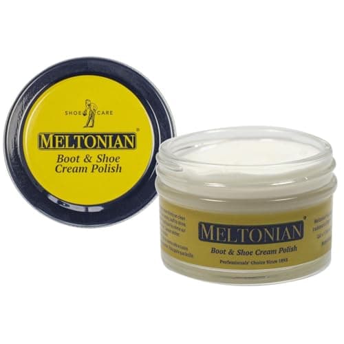 Meltonian Cream Shoe Polish - Boot Polish, Leather Shoe Polish Oil Based with Beeswax - Restores & Protects, 60+ Colors, Neutral