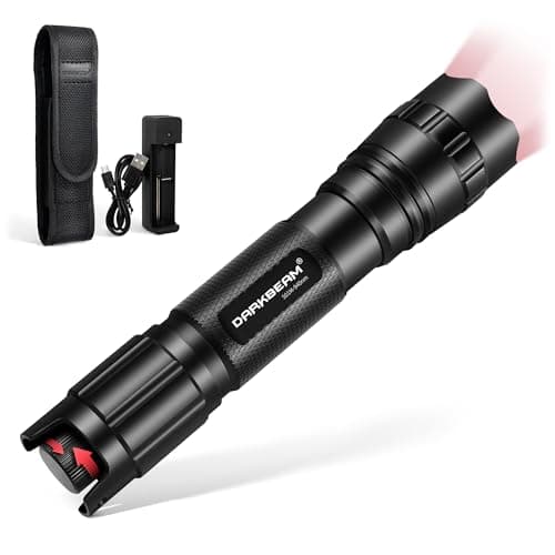 DARKBEAM IR Flashlight for Night Vision Supplement, Infrared 940nm Flash Light LED Rechargeable, Illuminator Long Range Stepless Dimming Tactical with Zoom for Hunting, Search, Observation, Astronomy