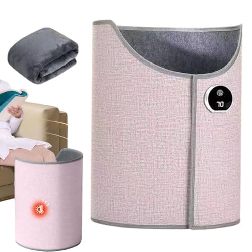 Foldable Under Desk Heater, Under Desk Leg and Foot Warmer Portable, Folding Electric Heating Foot Warmer with Timer, Space Heater Under Desk for Offices and Home