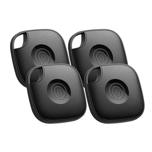 Life360 Tile - Bluetooth Tracker, Keys Finder and Item Locator for Keys, Bags and More. Phone Finder. Both iOS and Android Compatible. 4-Pack (Black)