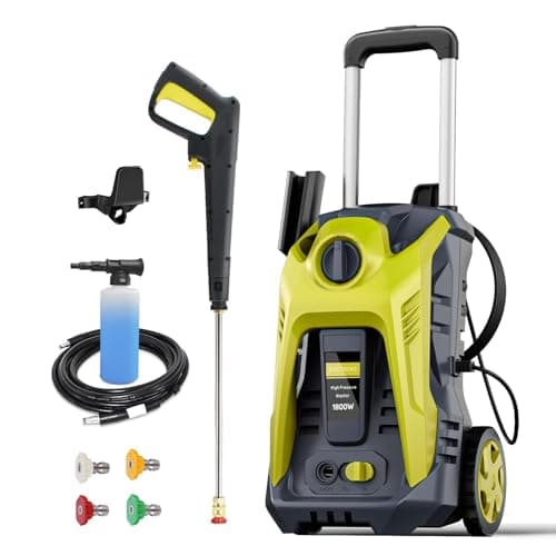 Electric Pressure Washer 4800PSI Max 2.9GPM Power Washer with 25 FT Hose, 4 Quick Connect Nozzle,High Pressure Cleaning Machine for Pool, Patio, Car Cleaning