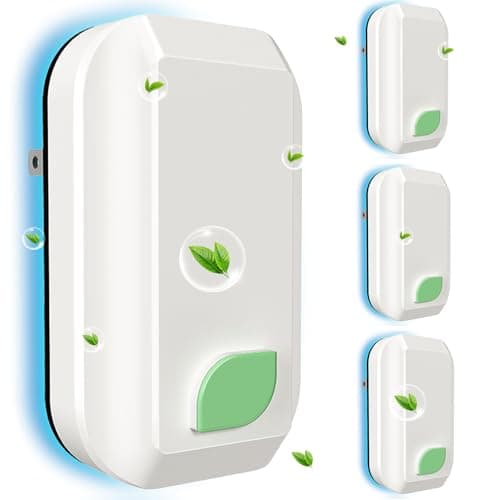 Limpin Plug In Air Ionizers-4Pack, Negative Ion Air Purifier for Home Quiet Operation Ionic Air Purifier for Bedroom Portable Air Cleaner for Office Living Room, kitchen, Bathroom,Pet Room (4Pack)