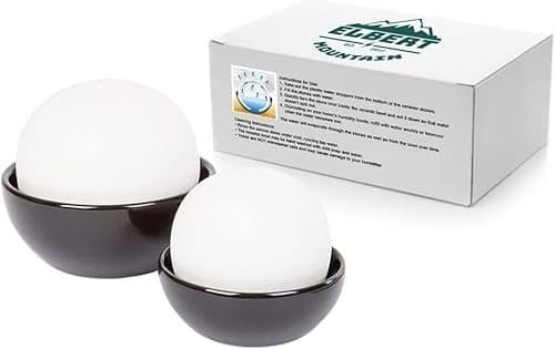 Natural Stone Room Humidifier - Small, Cordless, Raw Water Ceramic - No Electricity or Batteries - Decorative Stones, Cute for Single Room/Bedroom - Babies - Set of 2