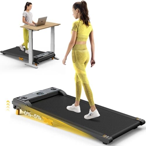 SERVFIT Treadmill for Home with Handles, black