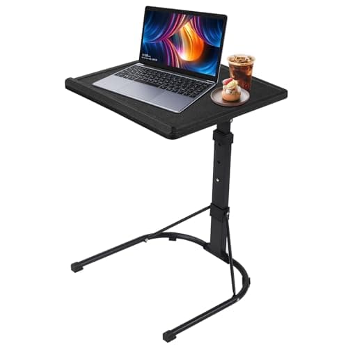 Gocamptoo Folding TV Tray Table, Multi-Functional Personal Activity Table, Adjustable Height TV Dinner Table, Space Saving