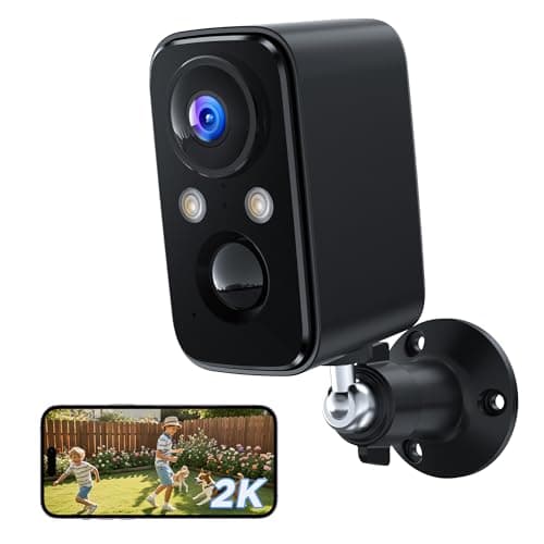 BECAMSO Security Cameras Wireless Outdoor Battery: 2K WiFi Camera Indoor for Home Security System - CCTV Camera Waterproof Night Vision Camaras de Seguridad para Casa Inalambricas
