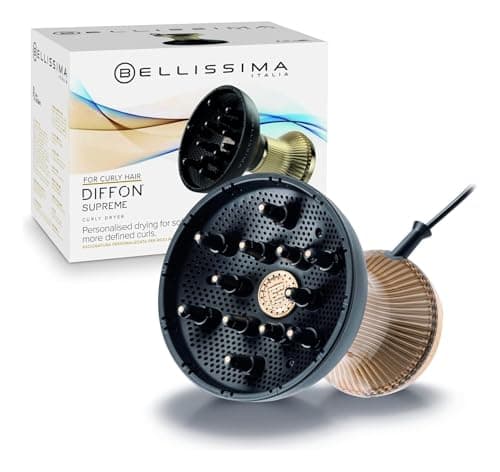 Bellissima Diffon Supreme Diffuser & Curly Hair Dryer - XL Diffuser for Long Waves, Curls, Coils - Cool Button - Anti-Frizz Technology