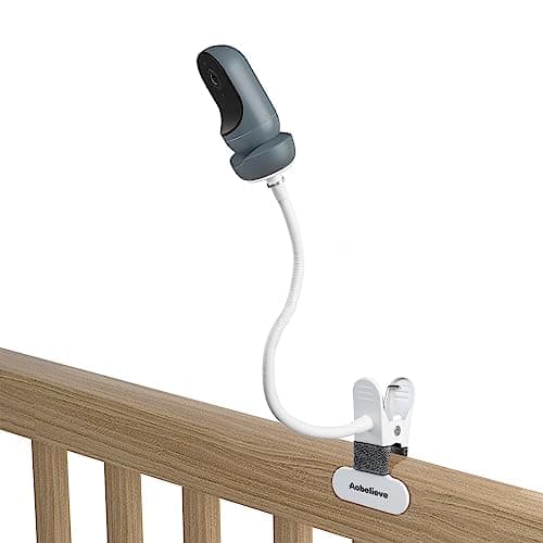 Aobelieve Flexible Clamp Camera Mount for Owlet Cam & Cam 2, Portable Metal Baby Monitor Mount