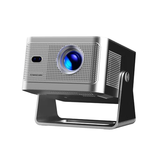 Magcubic Smart Projector 4K Support, Portable Projector with Wifi and Bluetooth, TV Stick Built-in, Auto Focus & Obstacle Avoidance, 650 ANSI, Voice Control, Home Theater Movie Proyector Outdoor