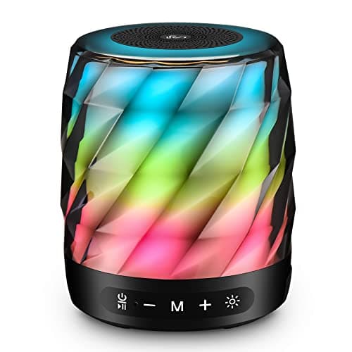 LFS Bluetooth Speakers - Premium 20W Sound Portable Wireless Speakers with TWS Bluetooth 5.0, LED Lights, Waterproof, 20H Playtime