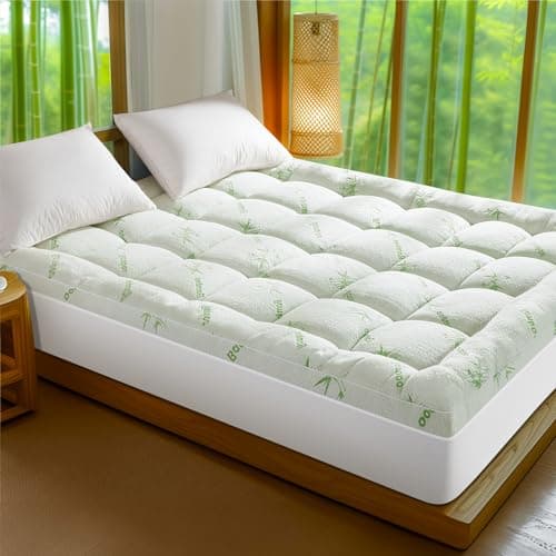 Baauye Mattress Topper Queen,1200 GSM Cooling Mattress Pad,Extra Thick Pillow Top Mattress Topper-10