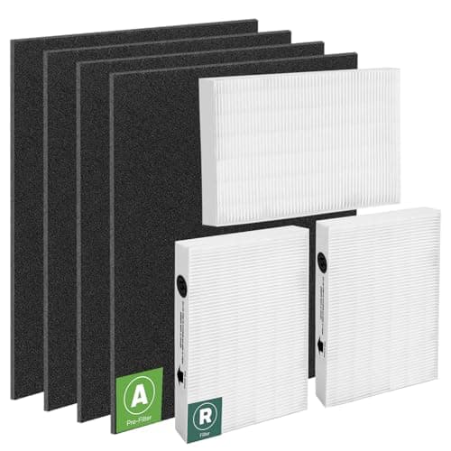 HPA300 HEPA Filter Replacement for Honeywell Air Purifier HPA300 Series,3 True HEPA Filter R and 4 Activated Carbon Prefilter A,Compared to HRF-R3