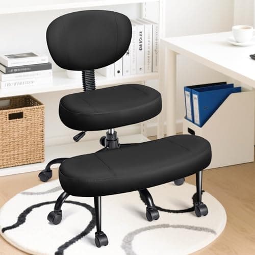 AreShark Executive Office Chair, High Back Ergonomic Comfy Desk Chair with Padded Flip-up Armrests and Wheels, PU Leather Heavy Duty Computer Swivel Rolling Task Chair for Home Office, Adults, Brown