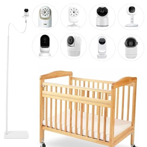 Baby Monitor Floor Stand Holder for Infant Optics DXR-8 Pro, Nanit Pro, Motorola, VAVA, Owlet Camera, Universal Smart Baby Monitor & Flex Stand, Also for Cameras with 1/4 Screw Mount