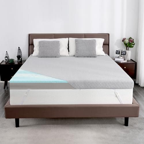 3 Inch Twin XL Memory Foam Mattress Topper, High-Density Mattress Pad for Back Relief, Bed Topper with Removable Soft Cover, No Smell, CertiPUR-US Certified